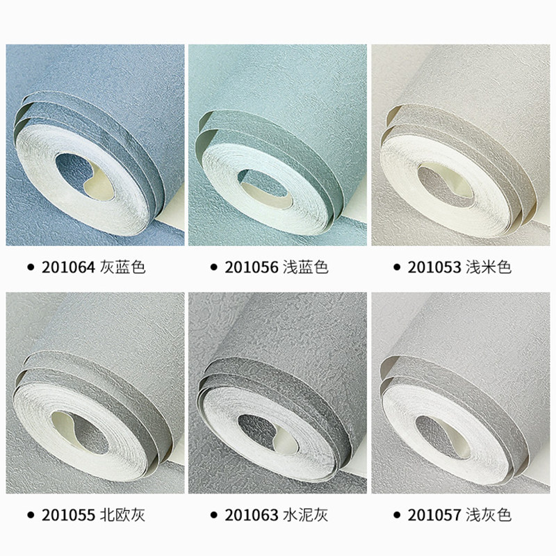 仿硅藻泥纹加厚墙纸 卧室房间客厅非自粘PVC防水纯色2025新款壁纸