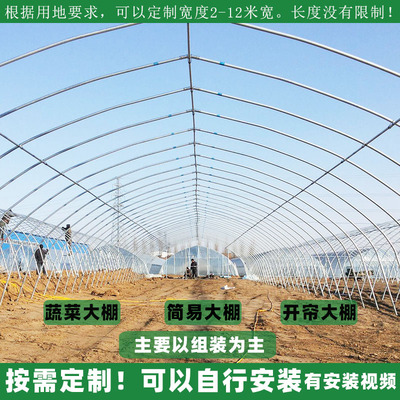 信义新款农业骨架制作固定蔬菜温室种植养殖防风简易钢管配件大棚
