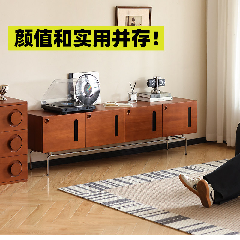 小万中古储物黄杨木电视柜