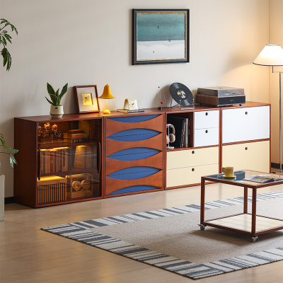 小万中古模块组合餐边柜书柜矮柜