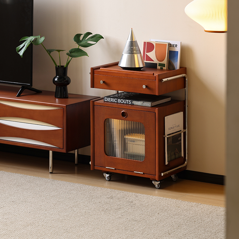 小万北欧复古机器人可移动边柜