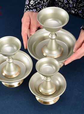 热销青铜护法杯财神供酒杯光面供杯家用用品室内用品摆件