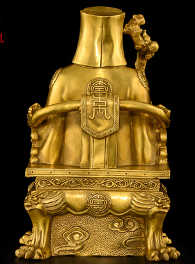 热销纯铜土地公摆件土地婆神像福德正神土地爷爷供奉家用土地财神