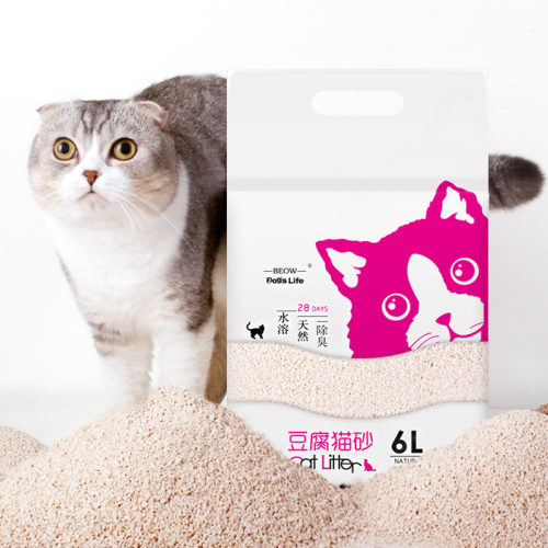 热销猫砂 beow破碎豆腐猫砂可冲厕所细小颗粒无尘除臭猫沙2.5公斤