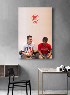 陈冠希CLOT潮牌标志装饰画潮流服装店挂画明星客厅卧室床头壁画