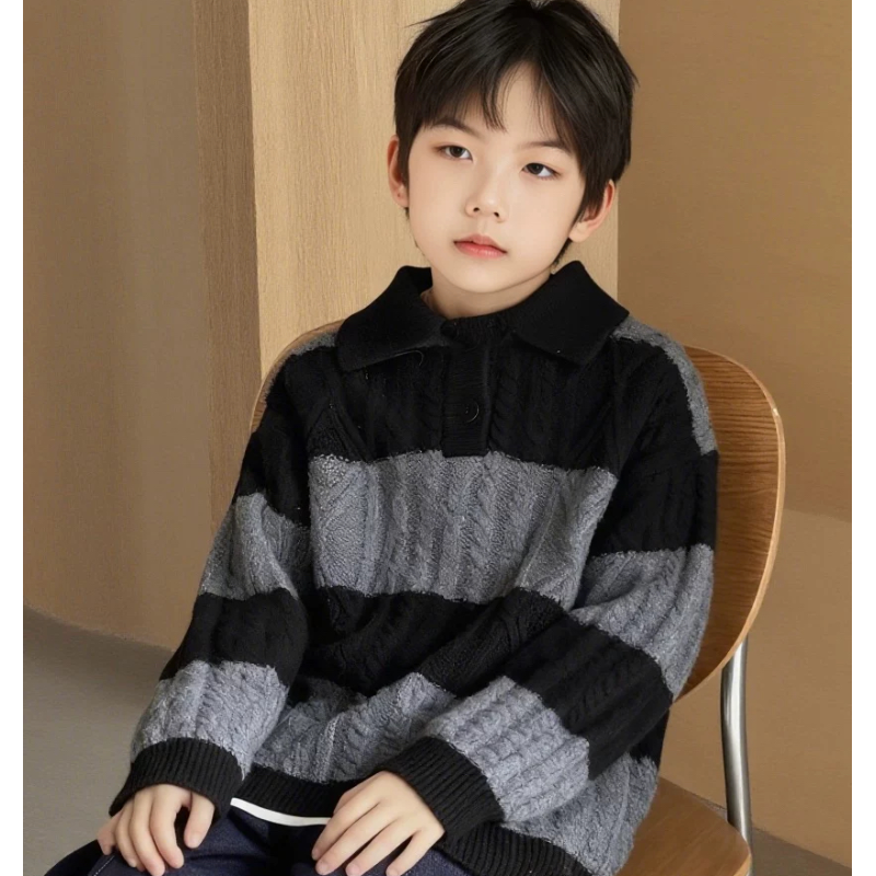 实体店儿童装男生女孩针织衫秋冬款波拉冬季bora洋气翻领线衫毛衣,童装/婴儿装/亲子装,毛衣/针织衫,淘宝优惠券,粉丝福利购,淘宝优惠卷
