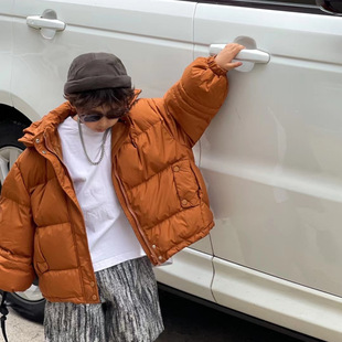 韩国童装25bora加厚儿童羽绒服灯笼袖小中童宝宝洋气百搭保暖外套