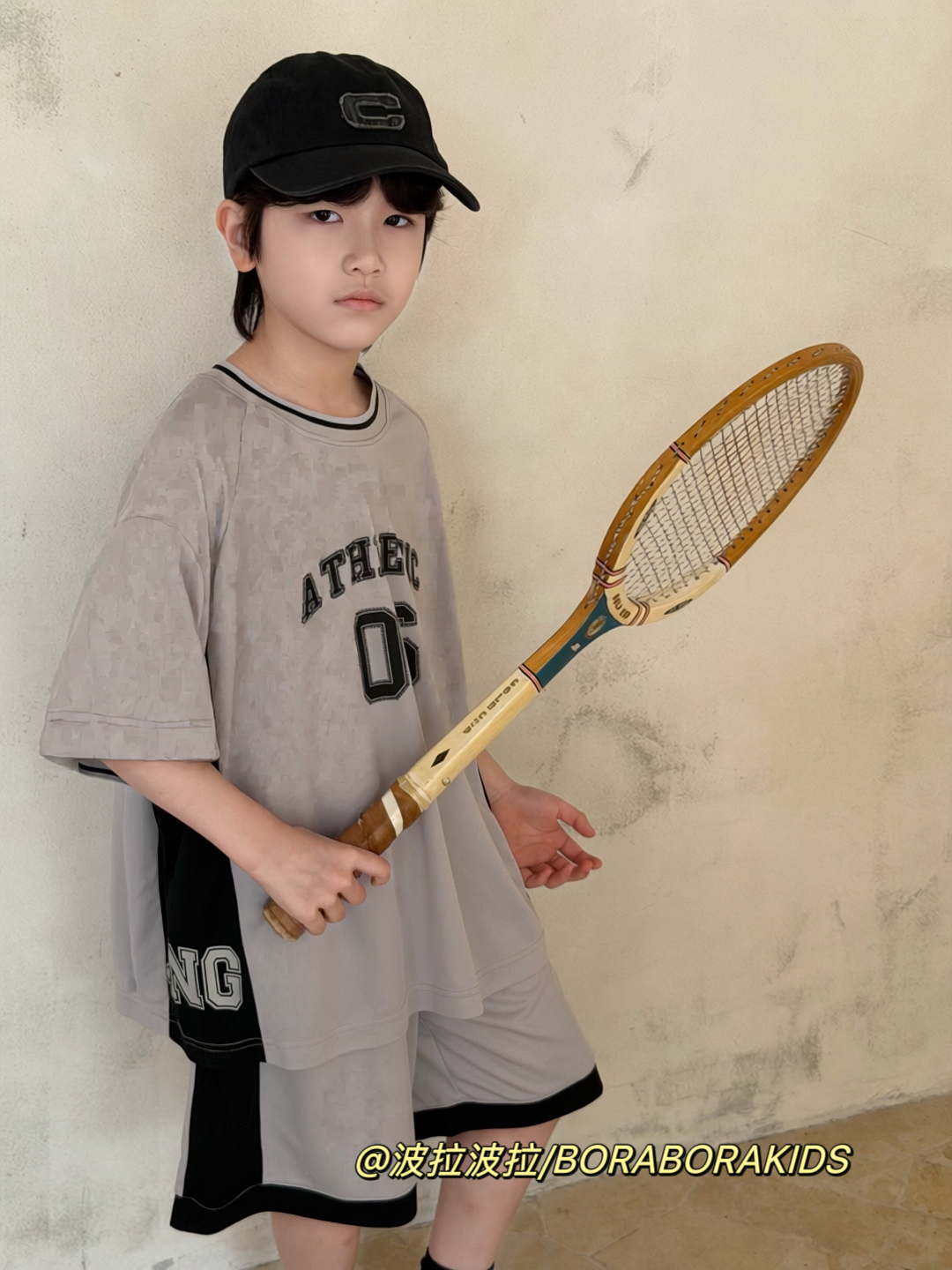 波拉bora儿童装男生女孩运动服篮球服夏季款球衣短袖短裤两件套装