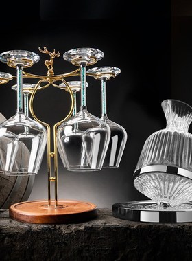 轻奢高档红酒架酒柜装饰品摆件客厅电视柜家居展示2024新款高级感