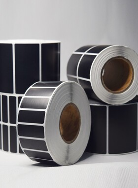 彩色铜版纸不干胶黑色20 25 30 40 50 60 70 M80 90 100mm多规格