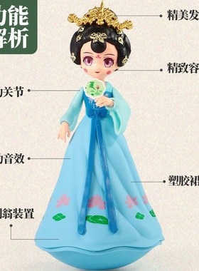 西安不倒翁小姐姐摆件文创纪念品陕西旅J游伴手礼桌面客厅手工送