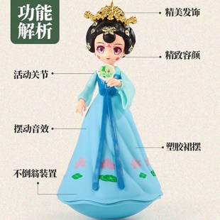 西安不倒翁小姐姐摆件文创纪念品陕西旅J游伴手礼桌面客厅手工送