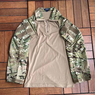 G3涤棉面料迷彩CP蛙服战术蛙皮长袖上衣战术T恤