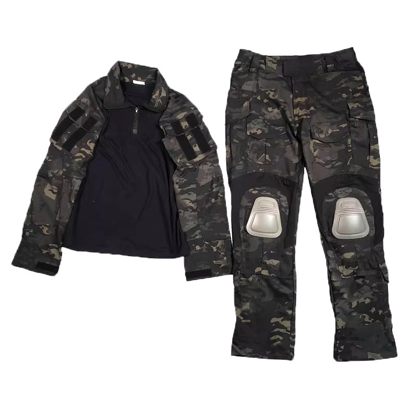 GEN3暗夜黑迷彩g3蛙服套装战术蛙皮黑cp蛙服套装弹性耐磨防刮