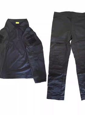 GEN2蛙服套装战斗战术裤纯黑色 户外G2蛙皮 长袖上衣+裤子训练服