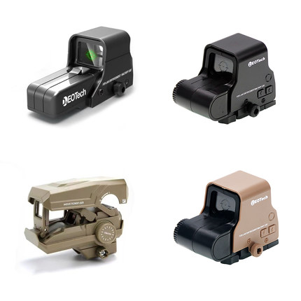 558折叠全息红点侧面瞄准器装饰镜弹弓玩具通用导轨20-22MM配件