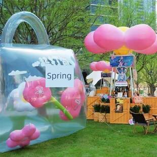 一起包装春节云充气模型定制网红充气透明袋PTvc封闭气场道具