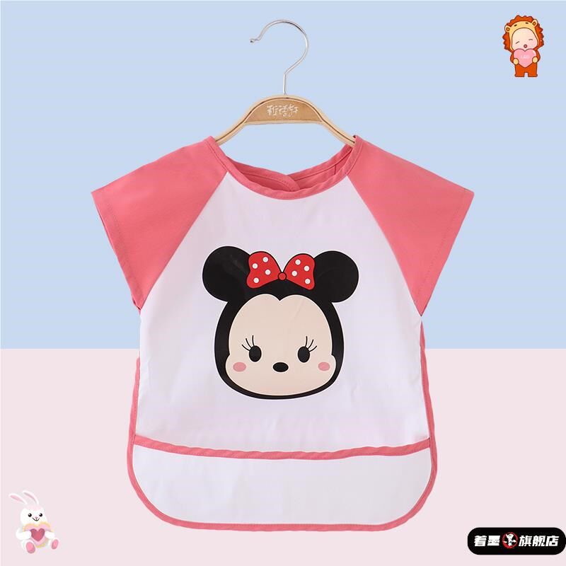 围兜婴儿辅食罩衣男宝儿童围裙宝宝吃饭防水防脏婴儿饭兜女宝夏季