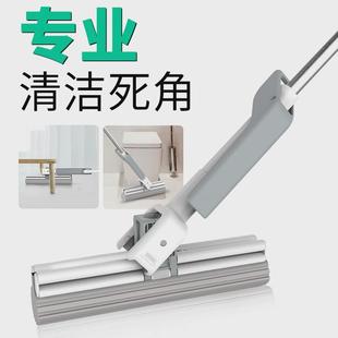 海绵拖把免手洗挤水大号胶棉拖把头家用滚轮式 懒人吸水海绵地拖布