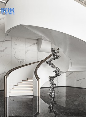 定制抽象玻璃钢金属落地摆件户外庭院雕塑公园大型装饰艺术软装品