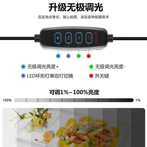 PULUZ胖牛 环形灯高亮便携式摄影棚套装 30CM拍照道具摄影器材