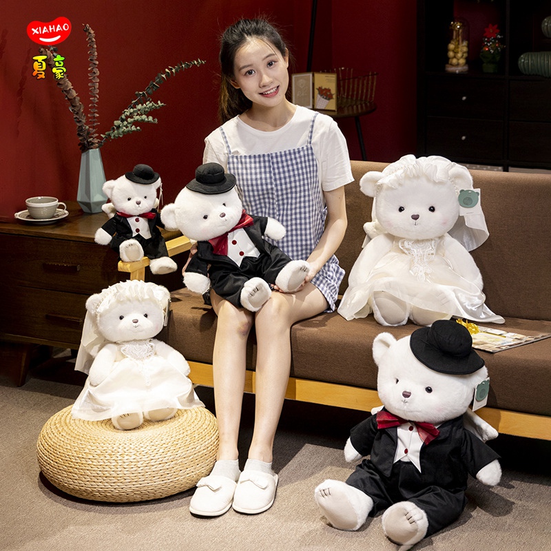 压床娃娃一对结婚新款高档婚房布置摆件喜娃抱枕新婚礼物送新人