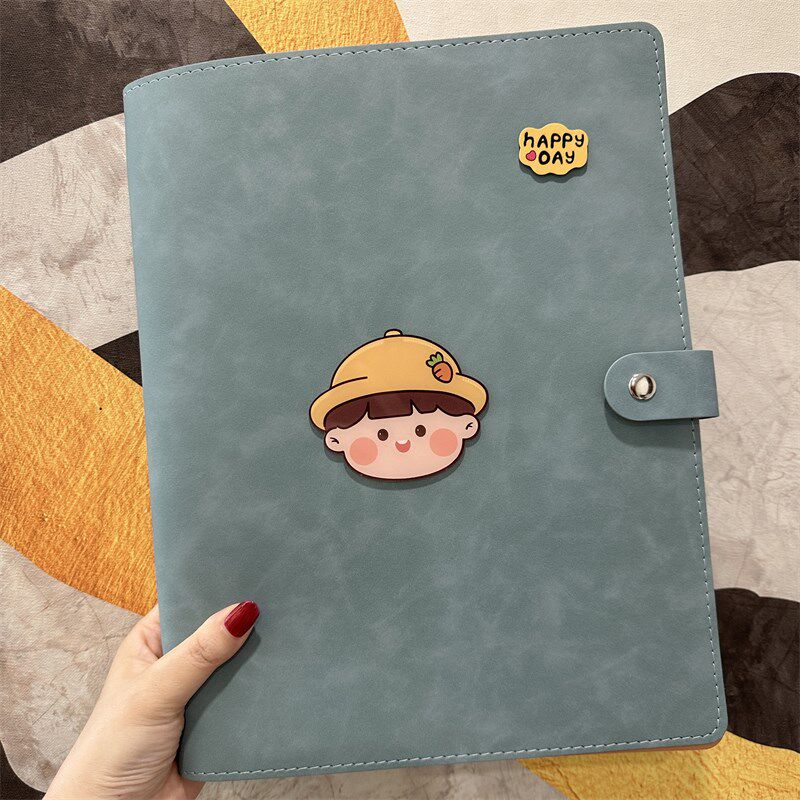 新卡通孕妈产检资料册孕妇孕期b超档案册a4a5软皮活页便携收纳册