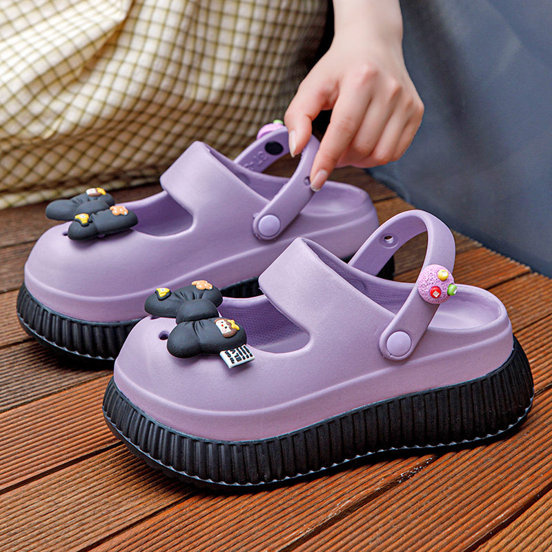 高跟拖鞋女夏季厚底外穿新款时尚ins包头凉鞋软底防滑沙滩凉拖鞋,居家布艺,居家凉拖/凉鞋,淘宝优惠券,粉丝福利购,淘宝优惠卷