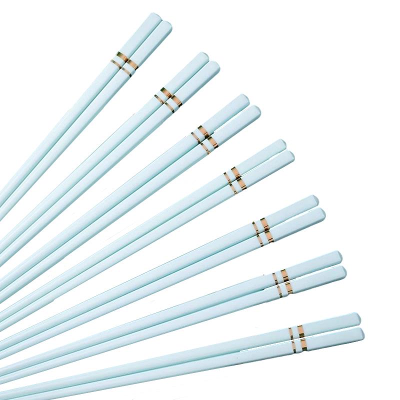 景德F79SSJ66镇陶瓷筷子家耐用新款霉高温快子色轻奢白防瓷筷