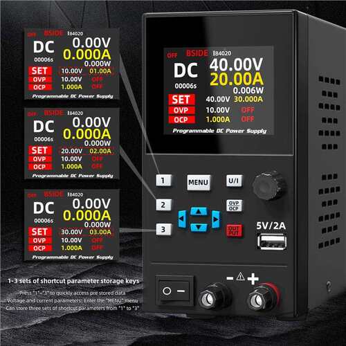 BS可IDE编程直流稳电压电TRT源I8脑维修0电V10A/40V20A压可调整