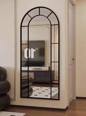 法式拱形客全身镜厅入户AL100775玄关壁挂上装墙落地中饰服装店复