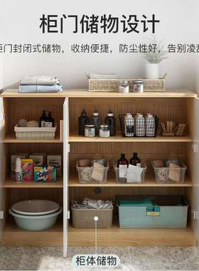 餐边柜物现简约碗柜家用厨墙房灶台柜代子简易橱柜客厅靠B128收纳
