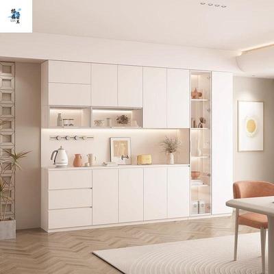 实木奶油原木橱风NXR酒柜餐边柜高柜现代房物柜客厅厨展示柜储柜