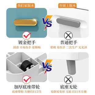 床头柜边简约现F97S6H96代小储型家用收纳物置柜床简易物架卧室抽