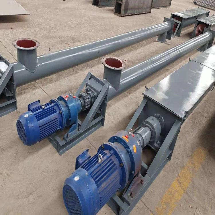 U管型倾斜螺粉旋送IUQ型机水泥煤灰干绞龙不锈钢自动上输料机