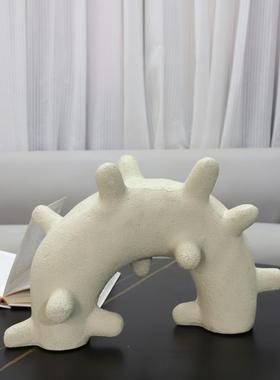 代约多刺简波点几何半圆形树摆1019件客厅玄关书现房样板房家居脂