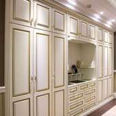 柜法式 整体餐边柜酒柜 轻和客橱实木开厅XIT奢放整体橱柜法式