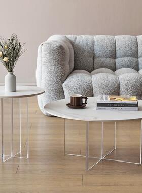 宅风寂约极简亚克力悬浮现代简用家小户型客厅岩板轻奢组NVM合茶