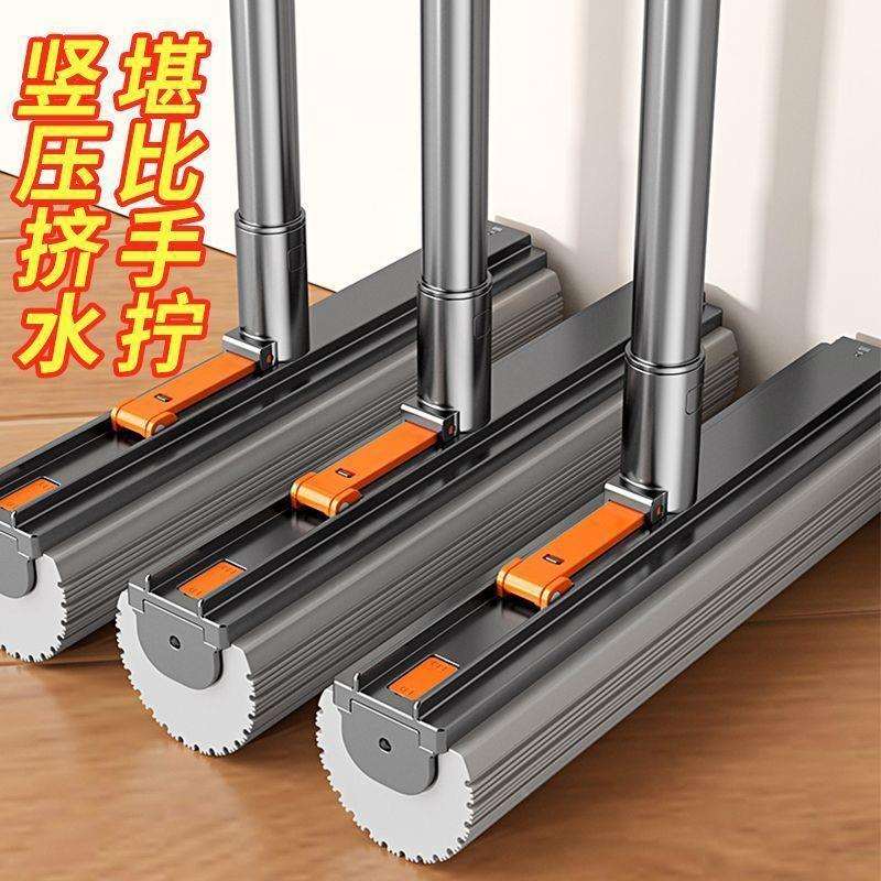 海5绵拖把487202新款用一拖净干两用大号免手湿洗拖布墩家布吸水