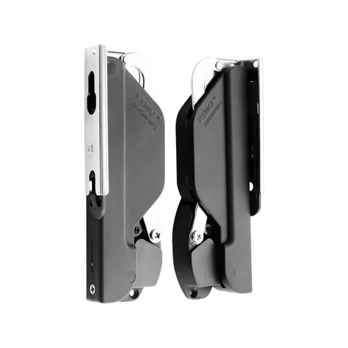 上翻可调支撑免铰链橱柜衣柜玻璃门铝门窄边框木门随意停五金配件