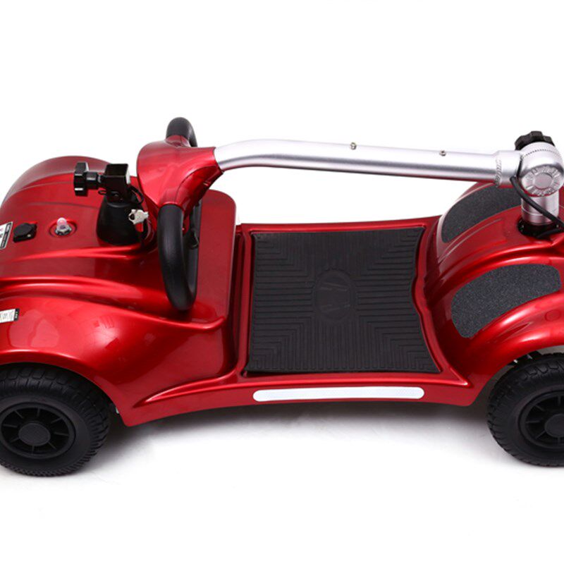 福美F4老年人四轮电动代步车残疾人锂电池助力代步车带减震可折叠