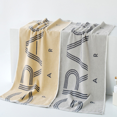 小浴巾4090纯棉材质洗澡擦头发大毛巾 吸水不掉毛