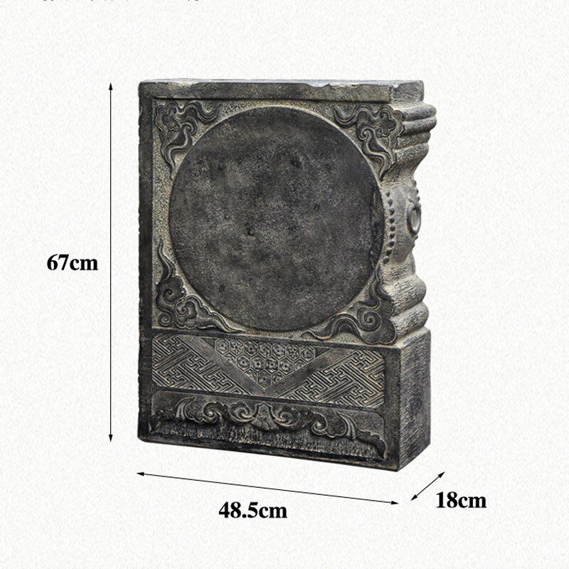 方形抱鼓石门墩一对仿石雕石墩子底座中式大门口两侧门当户对摆i.