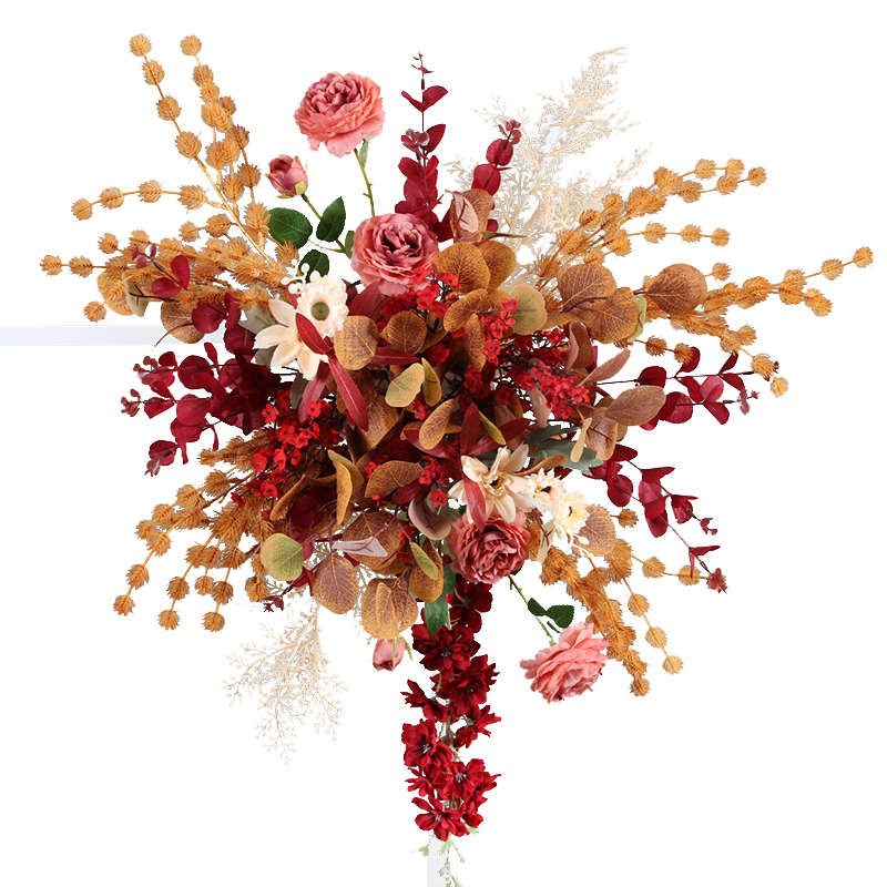 爆款!包邮花点路引花背景墙装饰花艺飞燕草婚庆 铁艺几何花架子