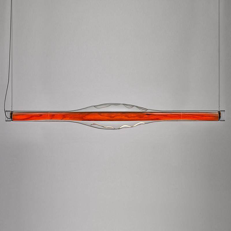 设计师款轻奢餐桌餐厅灯简约现代一字长条饭厅灯意式极简吧台吊灯