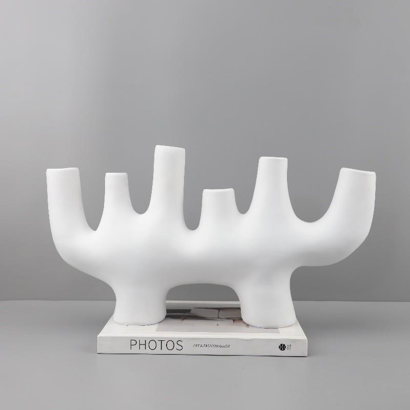 北欧创意抽象不规则异形树脂摆件客厅玄关酒店电视柜软装家居饰品