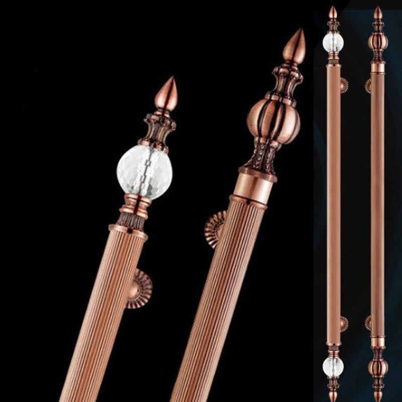 不锈钢中欧式豪华酒店KTV办公浴室水晶古铜木玻璃移动铝大门拉手