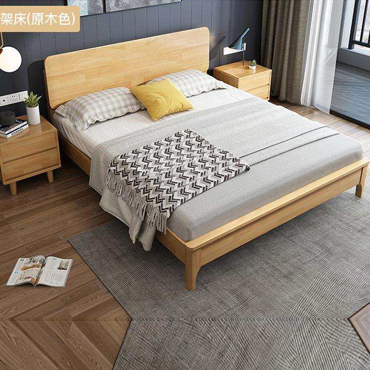 简约北欧双人实木床1.8米单人床1.5m儿童床1.21.35米公寓工程单,3C数码配件,USB灯,淘宝优惠券,粉丝福利购,淘宝优惠卷