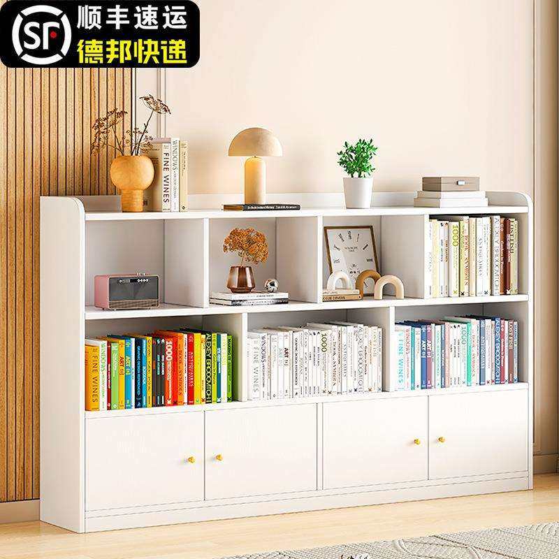 儿童书架落地置物架储物书柜客厅家用柜子实木书房一体靠墙收B^t,3C数码配件,USB灯,淘宝优惠券,粉丝福利购,淘宝优惠卷