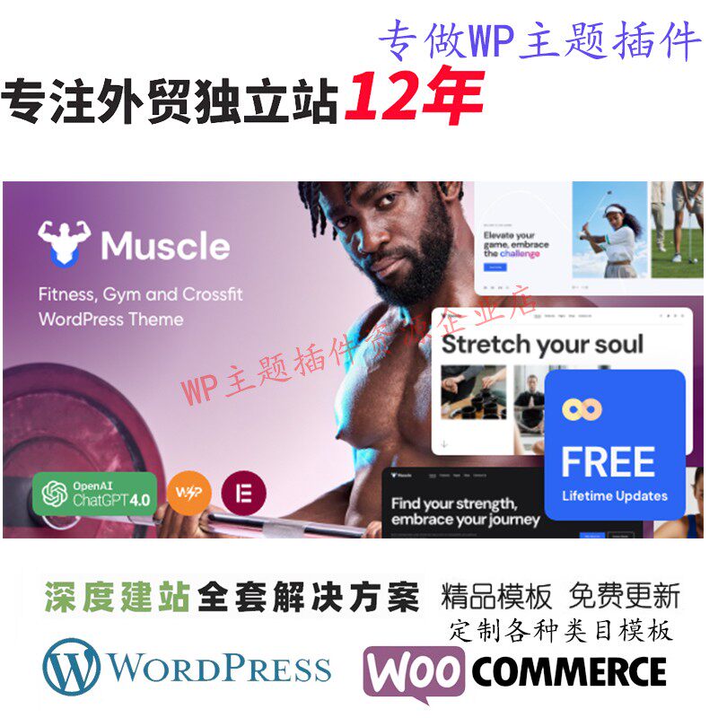 Muscle - 体育运动WordPress 主题体育悠闲运动俱乐部网站模板